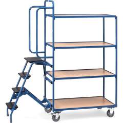 Fetra 2108. Storeroom trolleys. 250 kg, with steps, 4 platforms