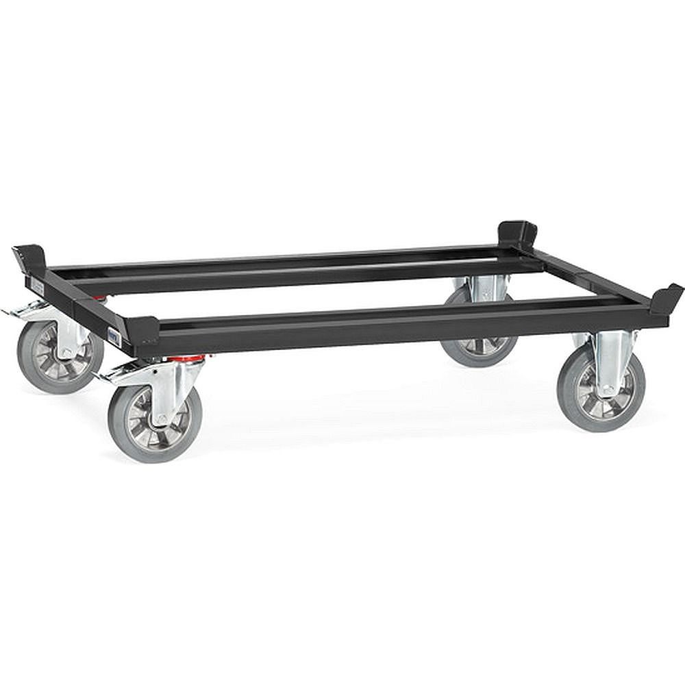 Fetra 22811/7016. Pallet dollies "GREY EDIITON". 1200 kg, elasticated solid rubber tyres