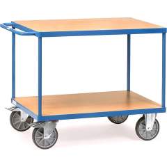 Fetra 2400. Heavy table top carts. up to 600 kg, 2 shelves