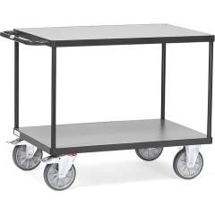 Fetra 2402/7016. Heavy table top carts Grey Edition. up to 600 kg, 2 shelves