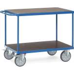 Fetra 24021402. Table top carts with waterproof platform. up to 600 kg, 2 shelves with nonslip plywood board