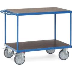 Fetra 24031403. Table top carts with waterproof platform. up to 600 kg, 2 shelves with nonslip plywood board