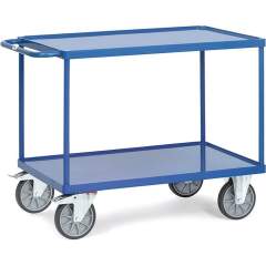 Fetra 2403W. Table top carts with steel sheet trays. up to 600 kg, with 2 steel sheet trays, with rim 10 mm high