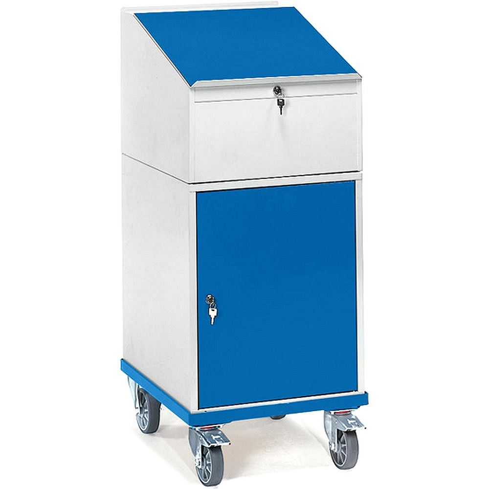 Fetra Rollpult 2448, (Unterbau Stahlschrank)