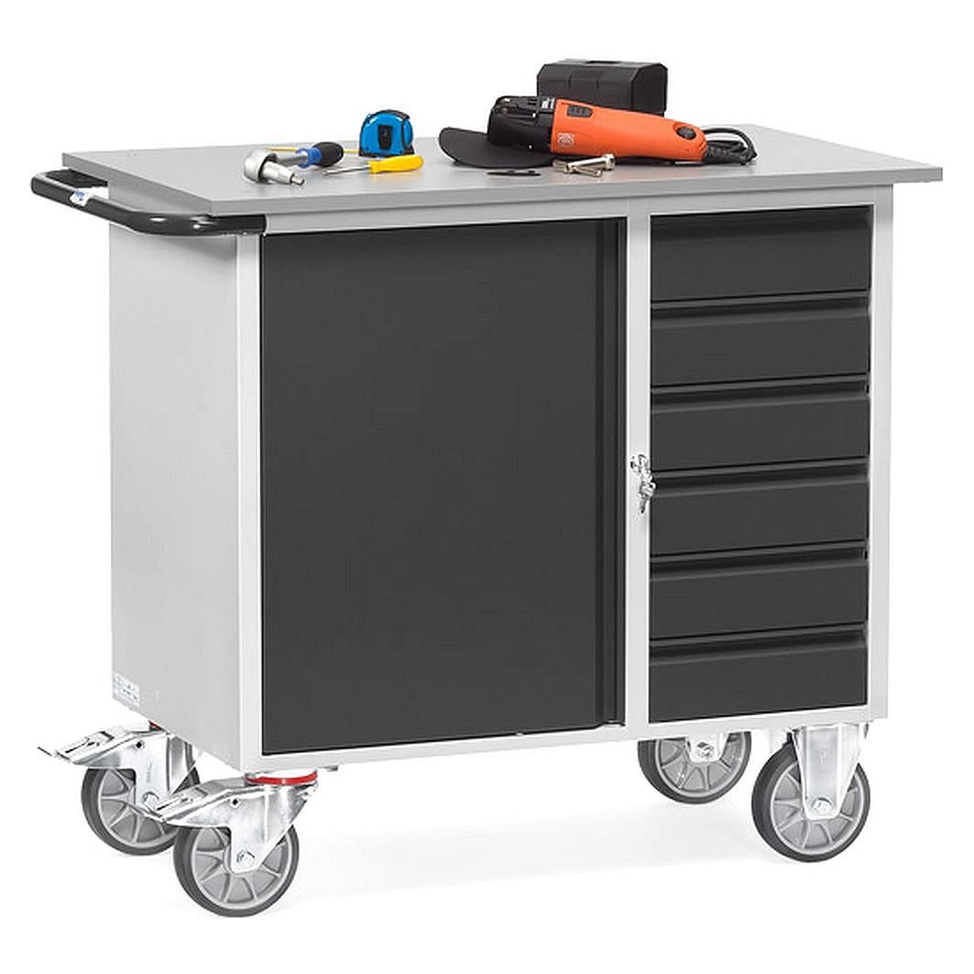 Chariot d'atelier 400 kg "Grey Edition" - Fetra 2450-7016