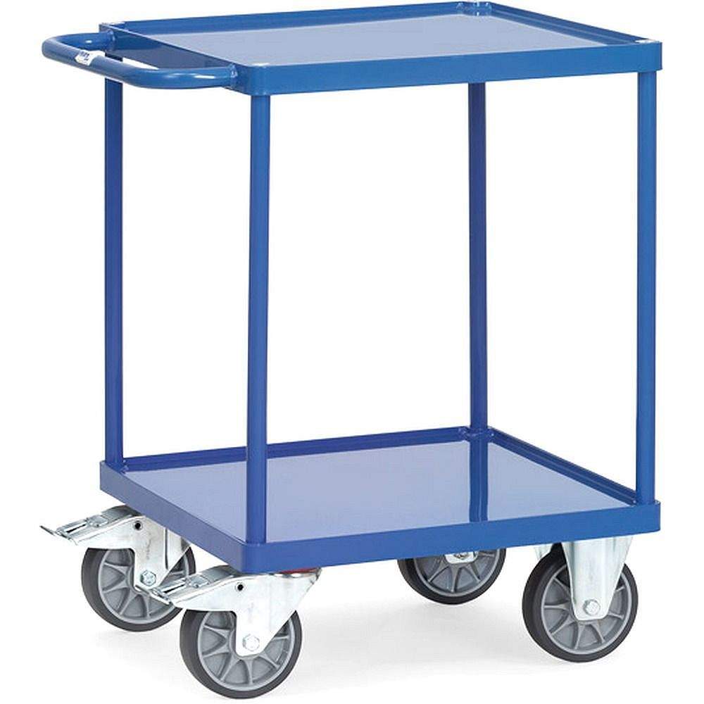 Fetra Tischwagen 2496W - Stahlblech-Wanne, Ladefläche 600x600 mm