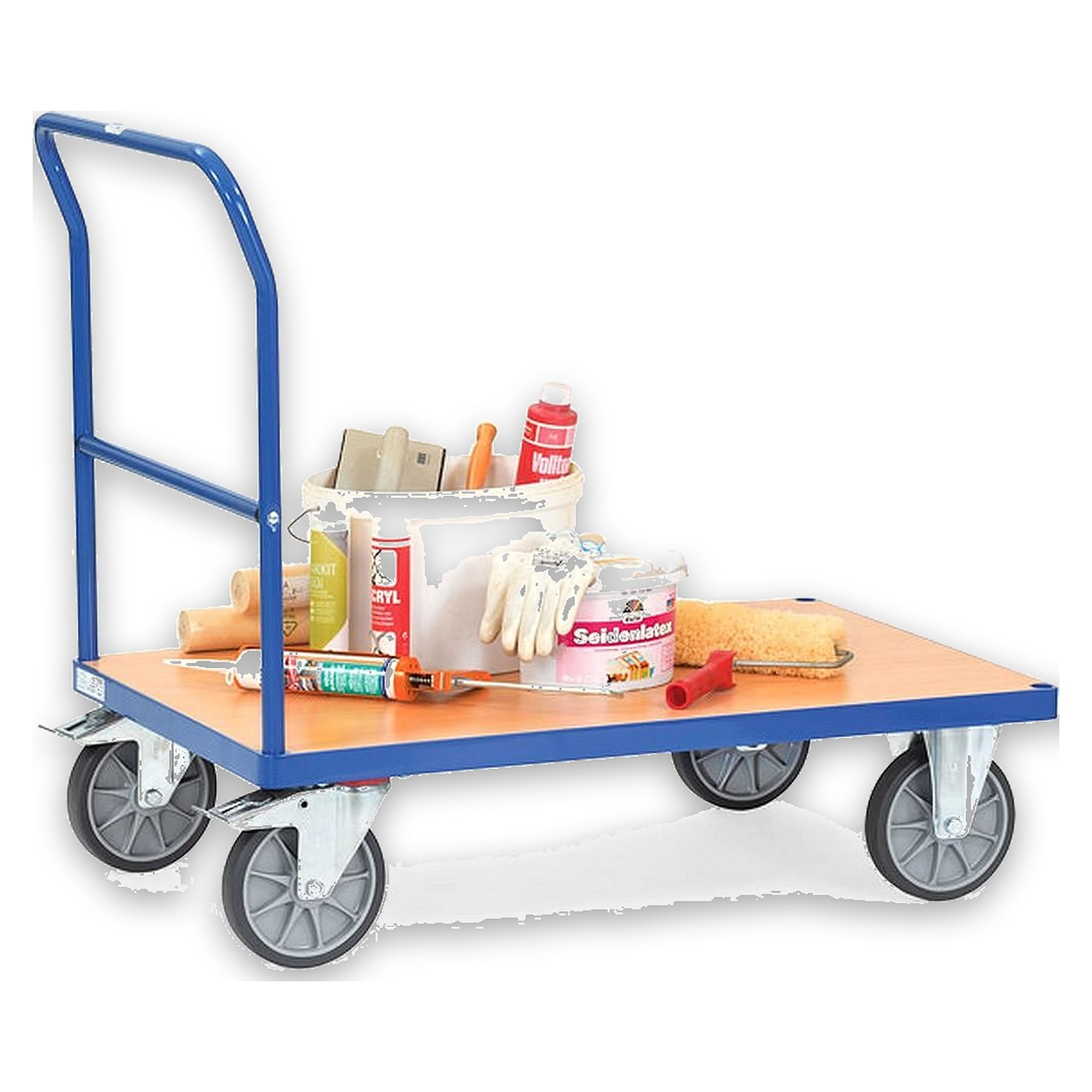 Push-Handle Trolley 850 x 500 mm 500kg - Fetra 2500
