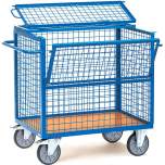 Fetra 2763. wire  cage carts. 600 kg, wire  lattice 50x50x4 mm, with cover