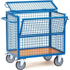 Fetra 2763. wire  cage carts. 600 kg, wire  lattice 50x50x4 mm, with cover