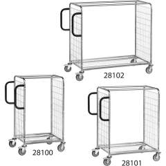 Fetra 28102. Storeroom trolleys. up to 300 kg, wire  lattice, 1225 mm high