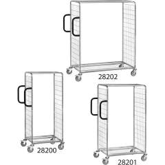 Fetra 28200. Storeroom trolleys. 300 kg, wire  lattice, 1625 mm high