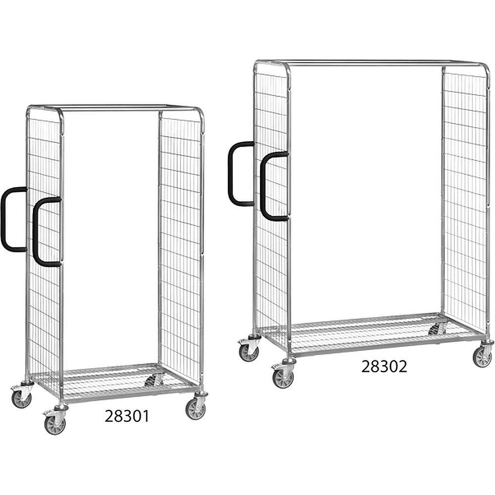 Fetra 28302. Storeroom trolleys. 300 kg, wire  lattice, 1825 mm high