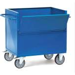 Fetra 2842. Sheet steel box carts. 600 kg, angle steel construction, sides made of sheet steel