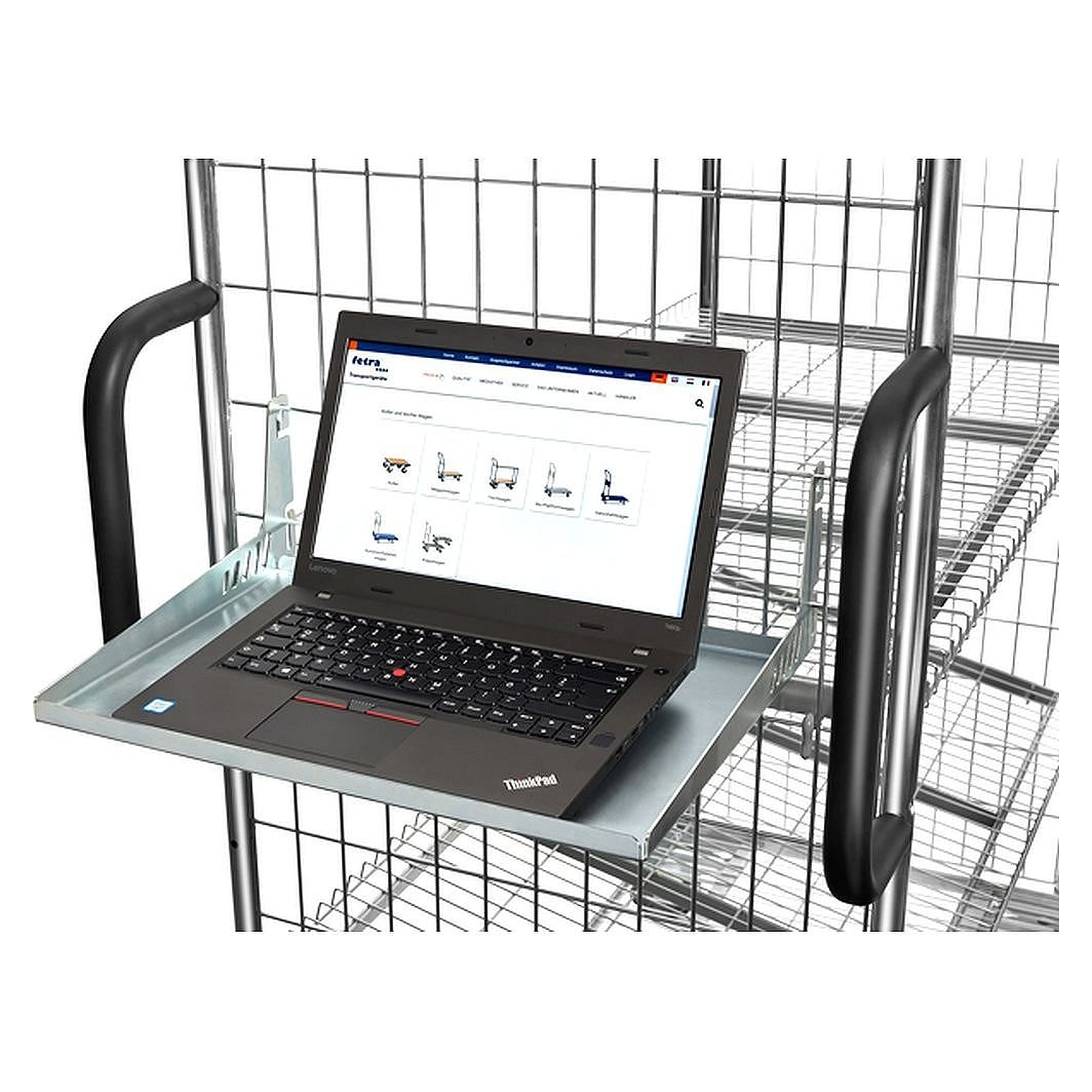 Support d'ordinateur galvanisé 460 x 322 mm, 13 kg - Fetra 28NH
