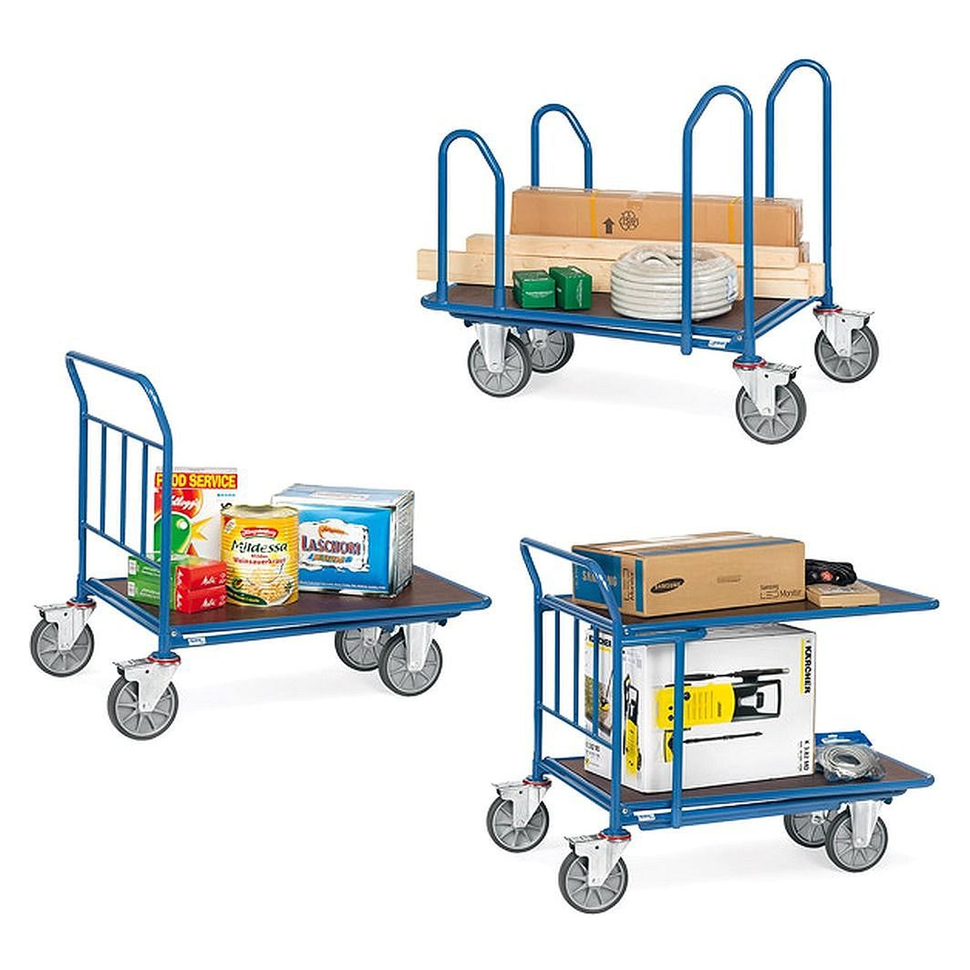 Chariot C+C 500 kg, surface 850 x 500 mm - Fetra 2960