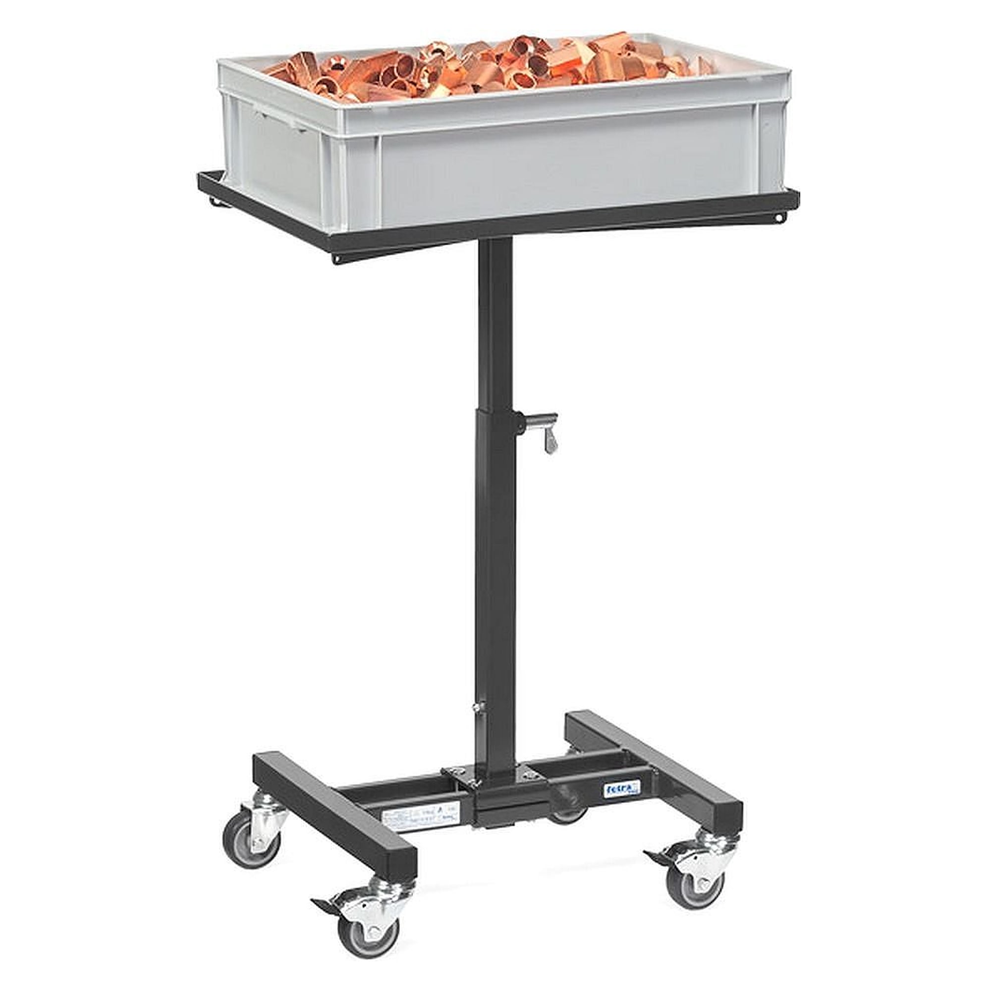 Materialständer fahrbar Grey Edition 150 kg, 605 x 405 mm - Fetra 3270-7016
