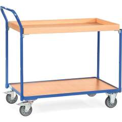 Fetra 3740. Light table top carts. 300 kg, with 1 box, high push bar