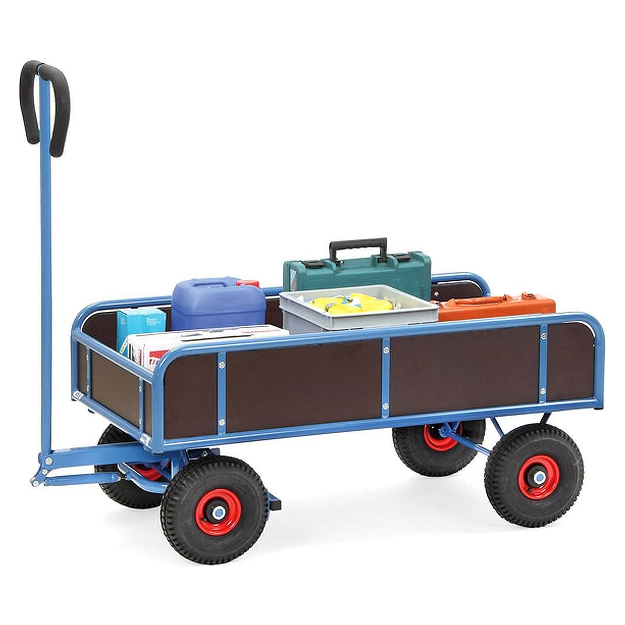 Handwagen 2-Achser 4122V 800 kg, Vollgummirädern Ø260 mm - Fetra 4122V