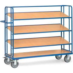 Fetra 4256. Shelved trolley with shelves. 500 kg, with 3 detachable shelves, height 1560 mm