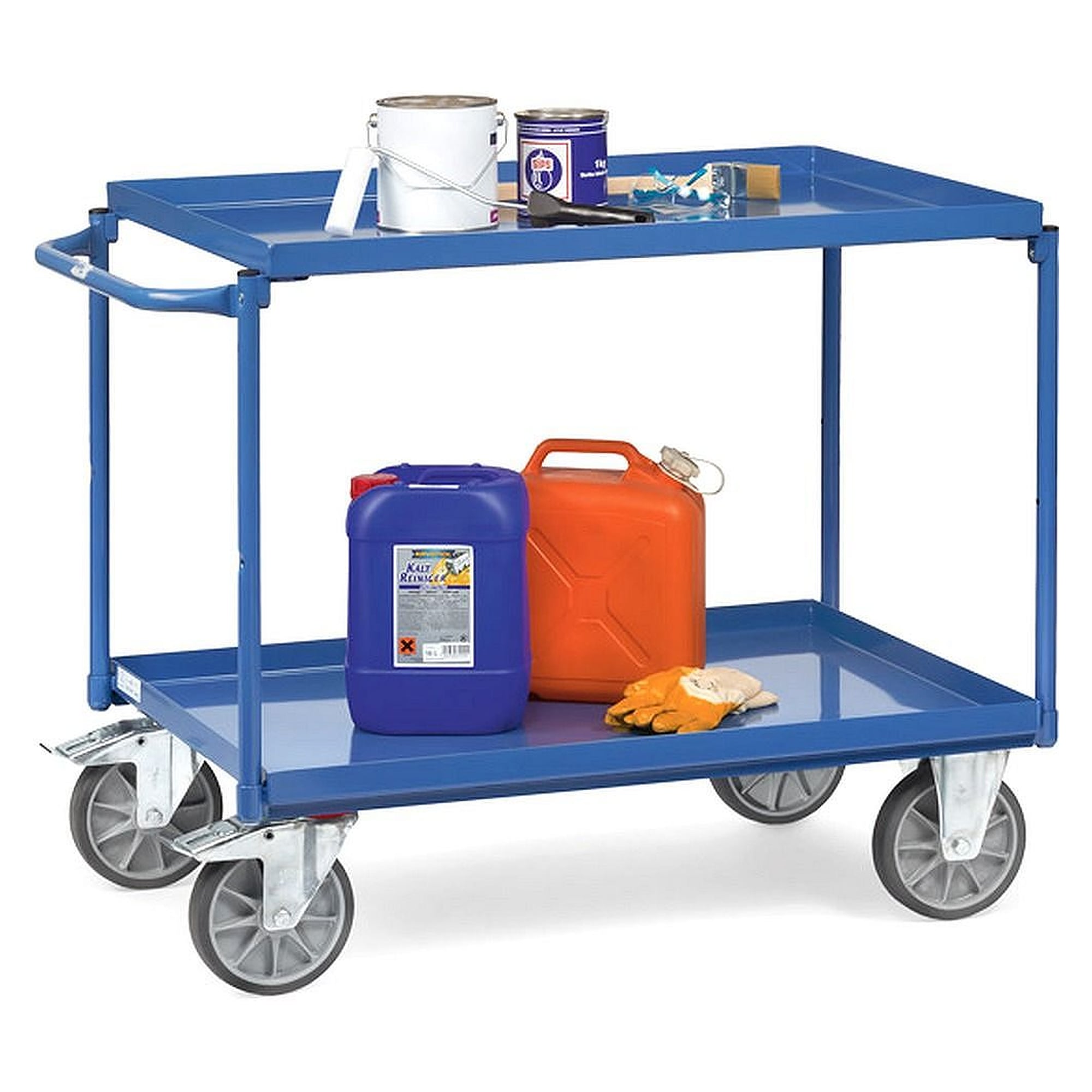 Chariot de table 1000 x 700 mm 400 kg, 2 plateaux - Fetra 4822