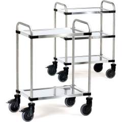 Fetra 5038. Stainless steel trolleys. Platform size 630x400mm