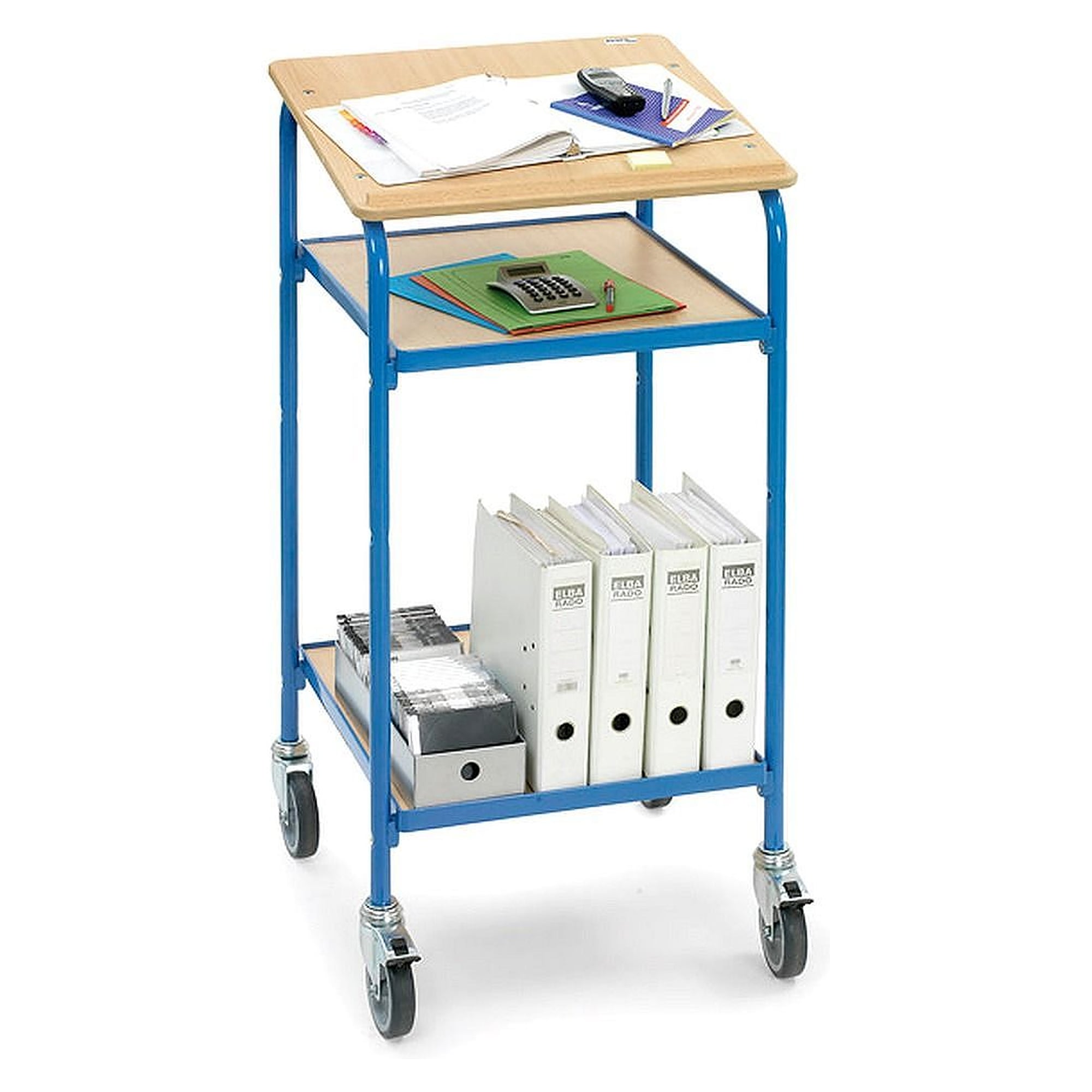 Mobile standing desk trolley 100 kg - Fetra 5834