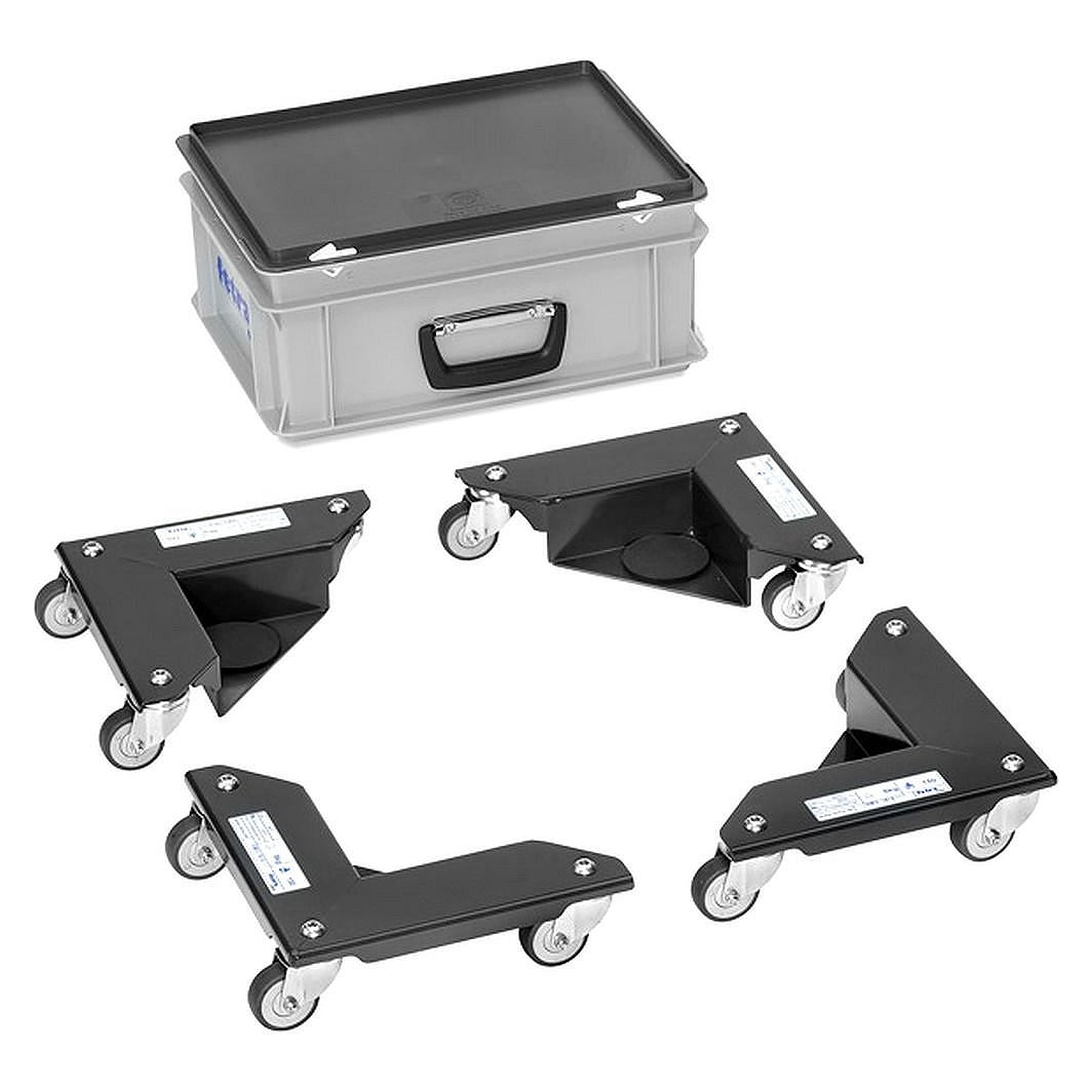 Corner Roller Set 4 pcs, 150 kg each, TPE wheels - Fetra 6977