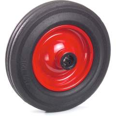 Fetra 71221. Wheels with solid rubber tyres. Wheels with black solid rubber tyres