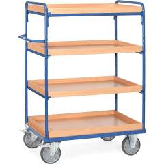 Fetra 8220. Shelved trolley with boxes. up to 600 kg, 4 boxes