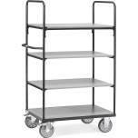 Fetra 8303/7016. Shelved trolley with shelves Grey Edition. 600 kg, 4 shelves