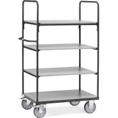 Fetra 8303/7016. Shelved trolley with shelves Grey Edition. 600 kg, 4 shelves