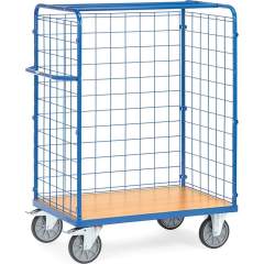 Fetra 8481-1. Parcel carts with double wing doors. 600 kg, ends and sides made of wire  lattice, height 1552 mm