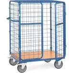 Fetra 8481-3D. Parcel carts with double wing doors and roof. 600 kg, with double wing doors and roof, height 1552 mm
