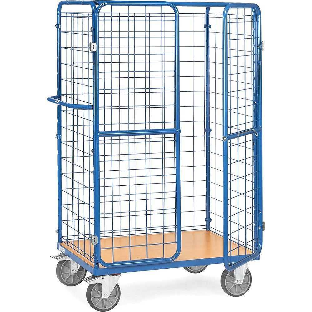 Fetra 8581-3D. Parcel carts with double wing doors and roof. 600 kg, with double wing doors and roof, height 1800 mm