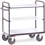 Fetra 9200. ESD shelved trolleys. up to 600 kg, 3 shelves