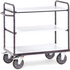 Fetra 9201. ESD shelved trolleys. up to 600 kg, 3 shelves