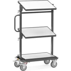Fetra 92911. ESD storage trolleys. 200 kg, with 3 shelves, with tiltable platforms