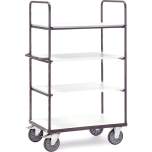 Fetra 9303. ESD shelved trolleys. 600 kg, 4 shelves