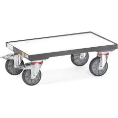 Fetra 93581. ESD euro box rollers. 250 kg, with platform, with rim 7 mm high