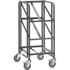Fetra 9380. ESD euro box carts. 250 kg, with 3 shelves without boards, suitable for one euro box