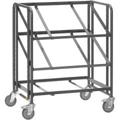 Fetra 9390. ESD euro box carts. 250 kg, with 3 shelves without boards, suitable for two euro boxes