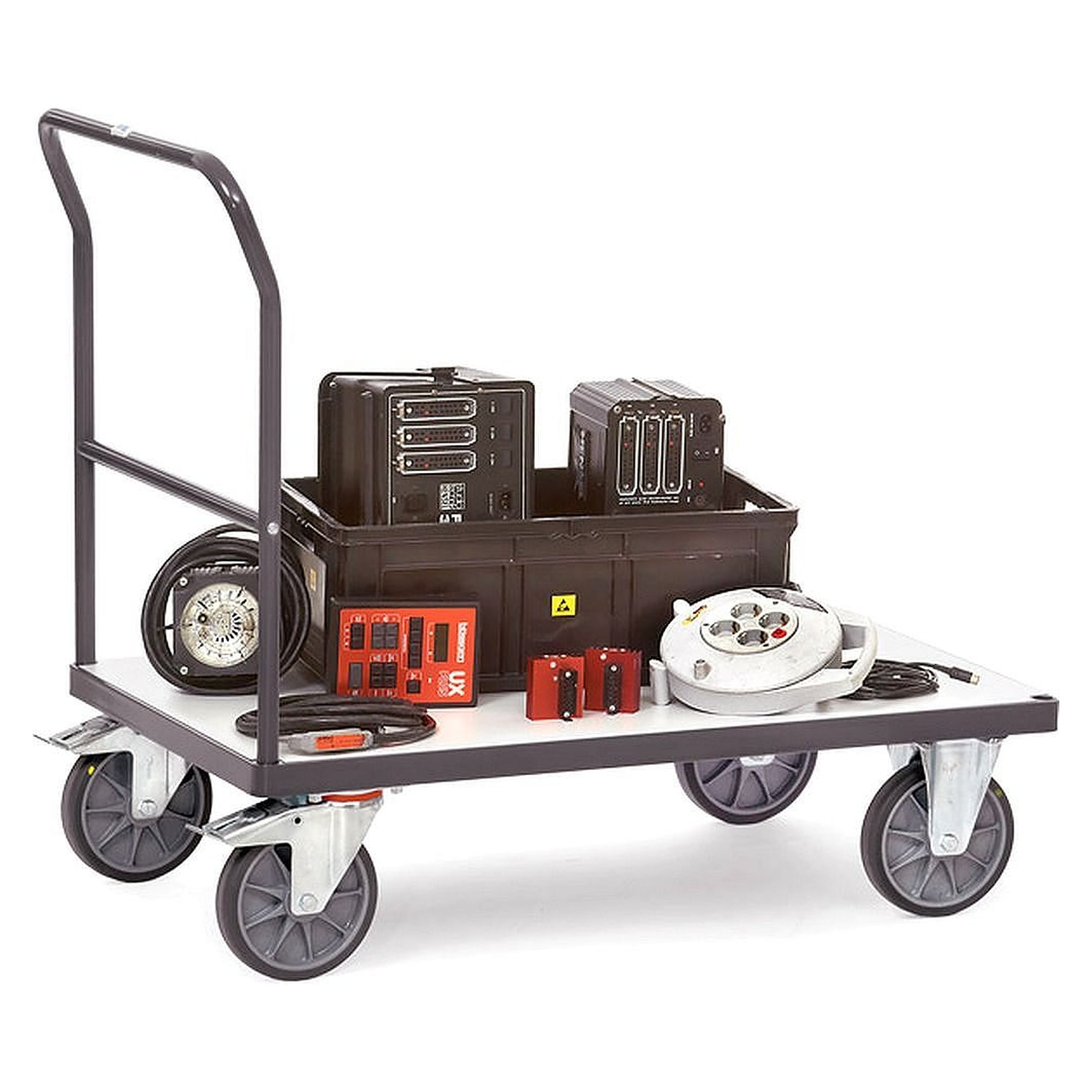 ESD-Schiebebügelwagen 250 kg, Ladefläche 1000 x 600 mm - Fetra 9501