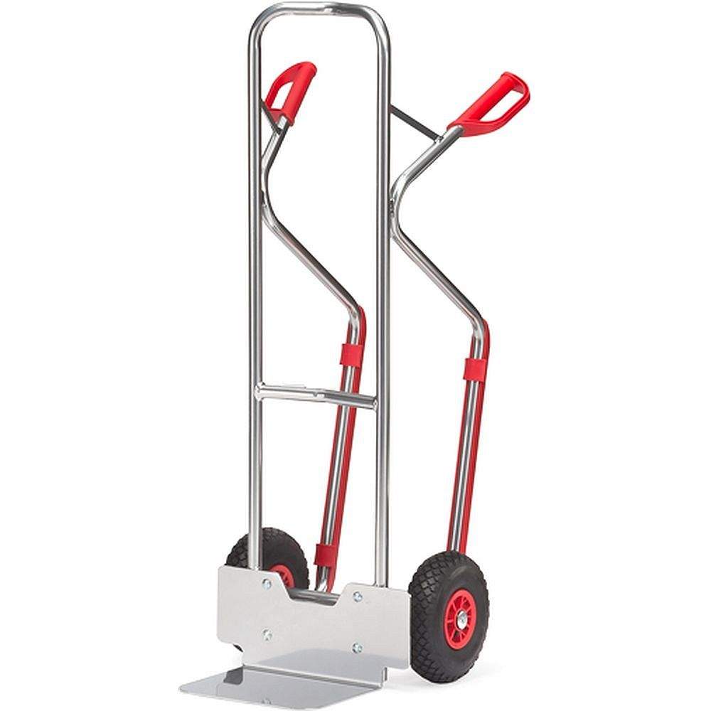 Fetra A1330V. Aluminium trucks. 200 kg, height 1300 mm, plastic skid