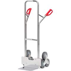 Fetra AK1325. Aluminium stairway trucks. 200 kg, height 1300 mm, with 2 three-armed wheel spiders