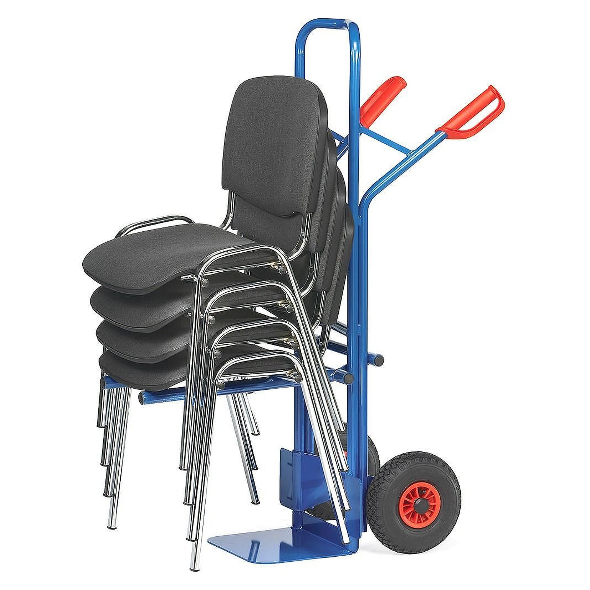 Stuhlkarre für gestapelte Stühle 70 kg, Vollgummiräder 260 x 56 mm - Fetra B1335V