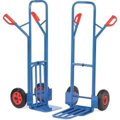 Fetra K1326L. Parcel carts. 300 kg, height 1300 mm, with tubular steel and collapsible lifting blade