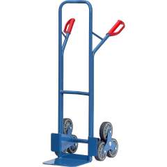 Fetra TK1325. Tubular steel stairway trucks. 200 kg, height 1300 mm, with 2 three-armed wheel spiders