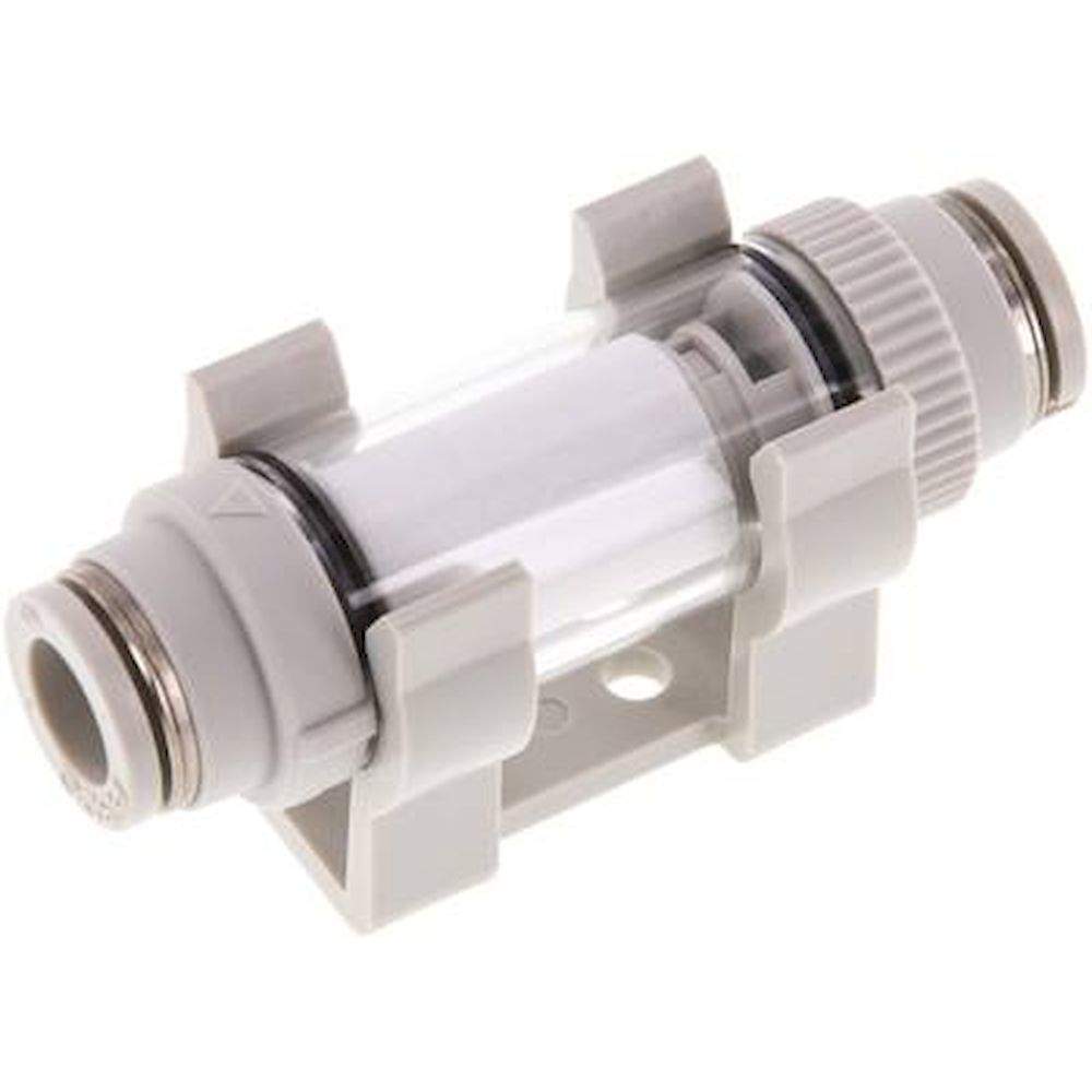 FIQS 10. Inline vacuum filter with push-in fittings 10mm