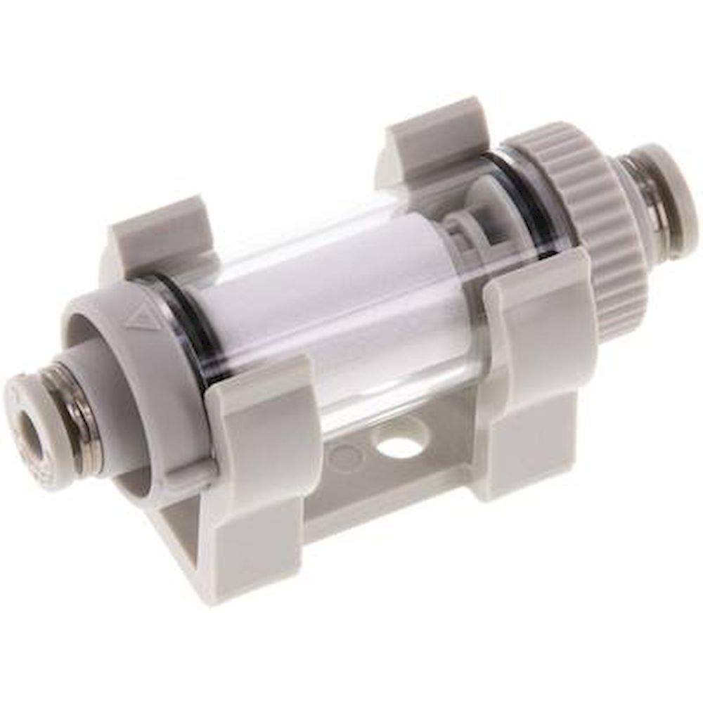 FIQS 4. Inline vacuum filter with push-in fittings 4mm