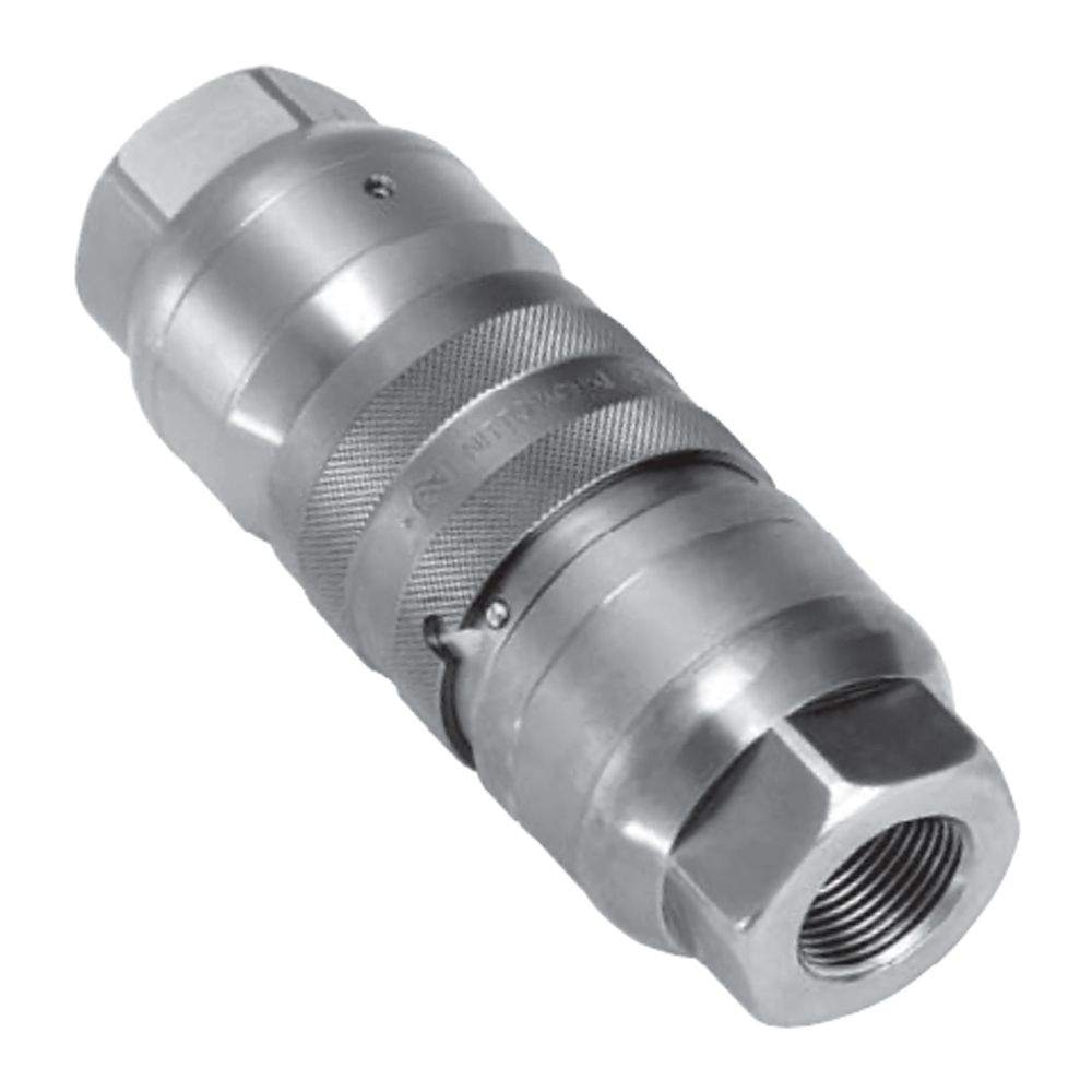 Nitto Kohki FF Cupla. Schnellkupplung FF-8S, Steel, NBR